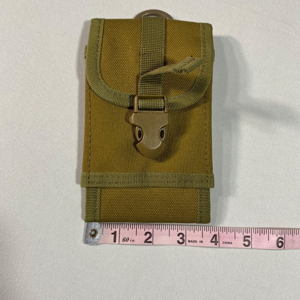 Tactical Molle Phone Pouch Holster Case With Belt Clip Or Hook - 7" x 4" x 1.5"
